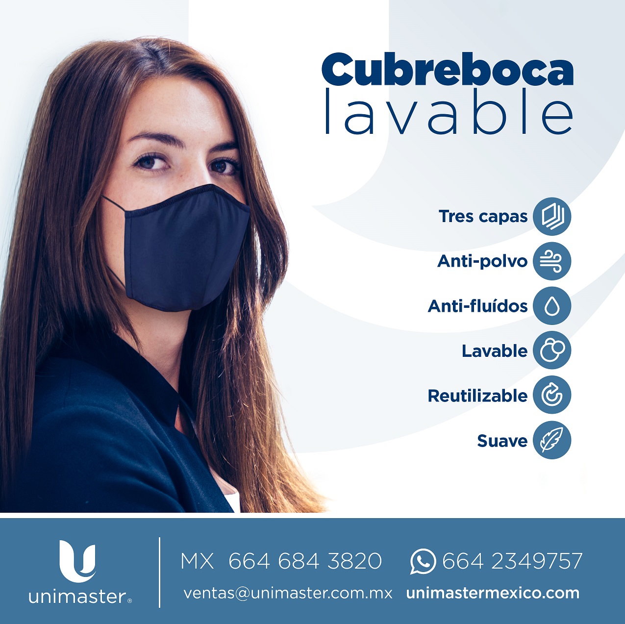 Cubreboca Lavable y Reutilizable
